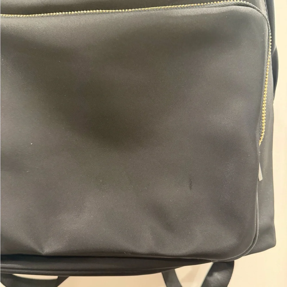Kate Spade Minimal Black Nylon Backpack – Large | Laptop Compartment